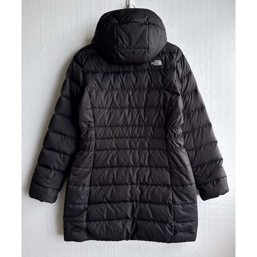 The North Face Gotham Parka II Womens Large 550 Down Jacket Black Hooded $289 - Picture 3 of 11
